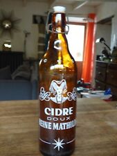 Bouteille vide de cidre doux Reine Mathilde Sérigraphiée - Calvados Livarot