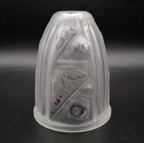 Tulipe verre moulé - verre, dépoli