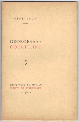 René blum georges courteline - rené,