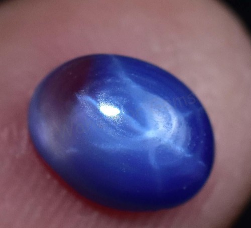 Saphir étoile bleu six - saphir,