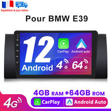 4G+64G Carplay Autoradio Android12.0 Pour BMW 5 Series E39 GPS DAB+Navi WIFI USB