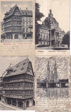 Lot de 4 cartes postales