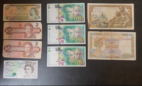 Lot billets anciens - , &