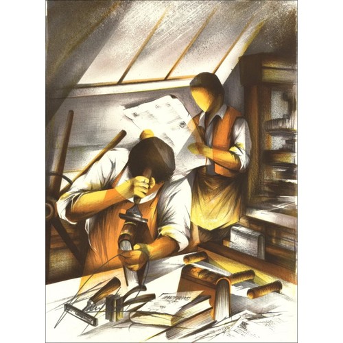 Poulet raymond lithographie - poulet,