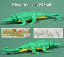 Kinder montable 1995, K95 n 55 crocodile articulé + BPZ