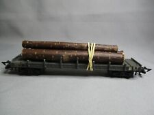 AQ480 JOUEF HO 1/87 WAGON PLAT A RANCHERS SNCF RRYW418521 AVEC GRUMES Ref 655