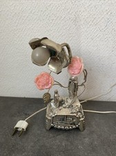 Ancienne Lampe Métal Lourdes Souvenir 1972 Musicale Deco Ésotérisme Vierge