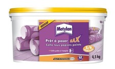 Colle tous papiers peints prêt à l'emploi 4.5KG MAX METYLAN