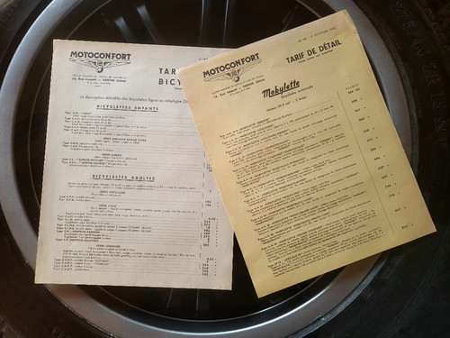 Nos lot document motobecane - document,