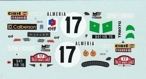 Decalcomanie decals rallye - decalcomanie,