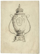 Dessin original à la plume et encre - Arts de la table