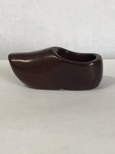 Vintage miniature wood clog - vintage,