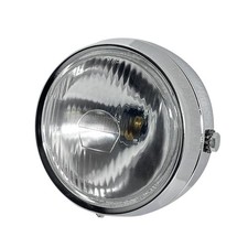 phare avant rond chromé 130mm