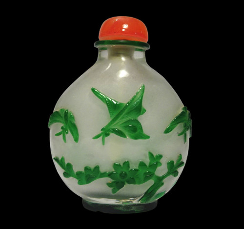 Tabatiere chinoise verre - tabatiere,