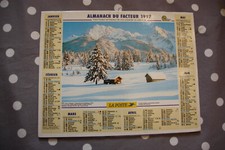 Almanach facteur,Calendrier 1997,Ideal collectionneurs,Anniversaires,Naissances