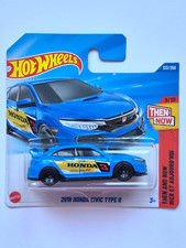 MINIATURE HOT WHEELS 1/64 HONDA CIVIC TYPE R 2018 THEN AND NOW 2025