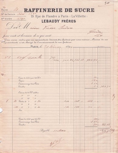 Paris raffineur lebaudy - paris,