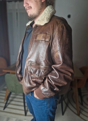Blouson cuir redskins - cuir,