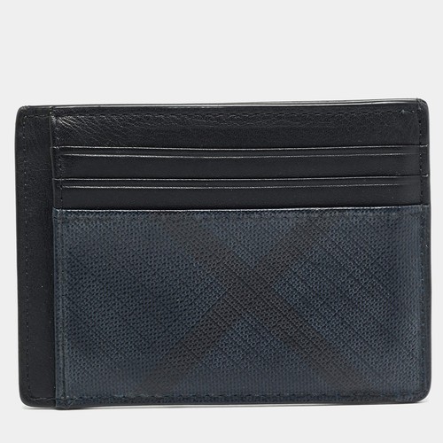 Porte cartes burberry bleu - porte-cartes,