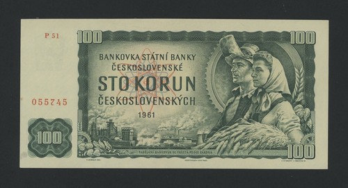 Czechoslovakia 100 korun - 100, 1961