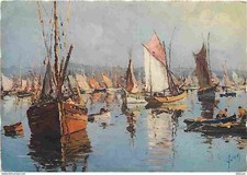 Art - Peinture - Concarneau - Le Port - CPM - Voir Scans Recto-Verso