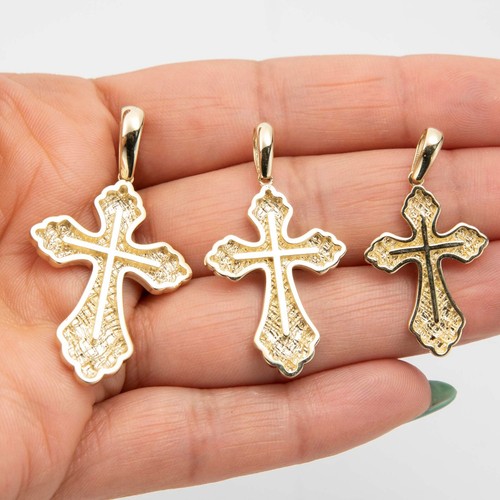 Pendentif croix jaune - croix,