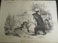 GRANDVILLE Litho CARICATURE