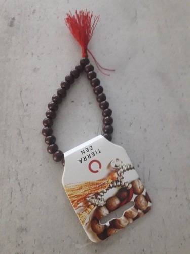 Bracelet mala bois tibétain - bracelet,