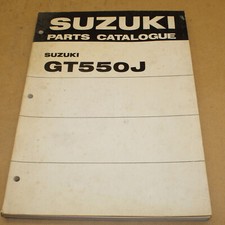 PARTS LIST SUZUKI GT 550 1972  -  CATALOGUE PIECES DETACHEES LISTING