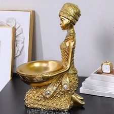 africaine, figurine décorative, sculpture d'art africain, ornement de table