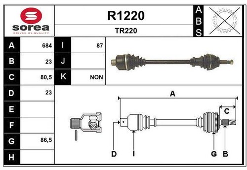 Arbre transmission snra - transmission,