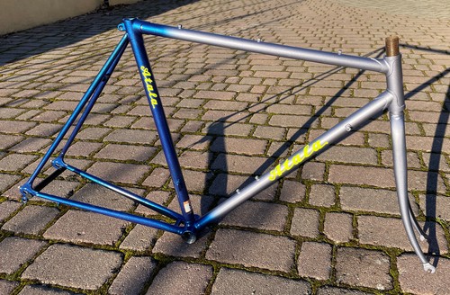 Cadre vélo course acier - cadre,