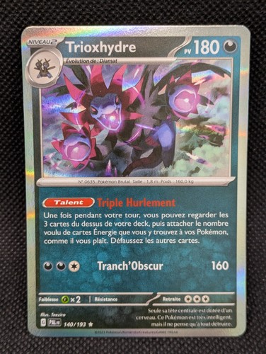 Carte pokemon trioxhydre - carte,