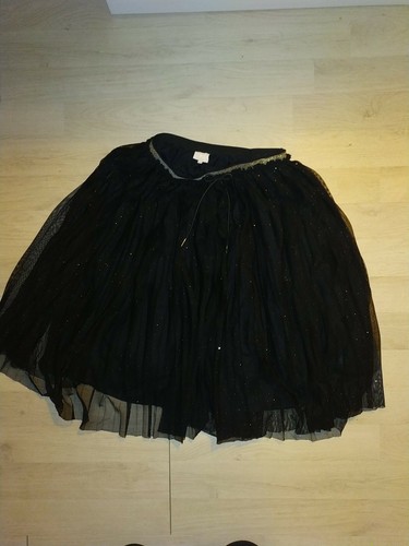 Jupe noire paillettee karl - jupe,