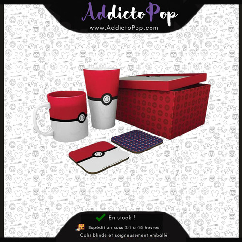 Coffret cadeau pokemon verre - coffret,