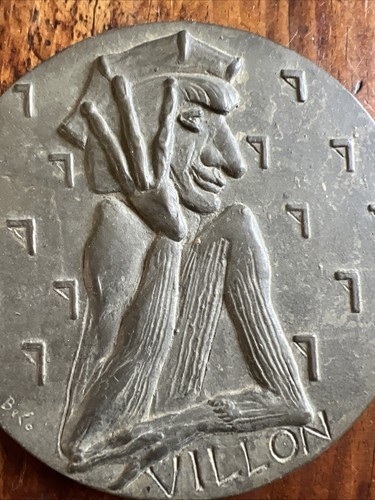 Médaille villon par andré - villon,