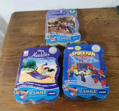 Lot vtech smile disney - v-smile,