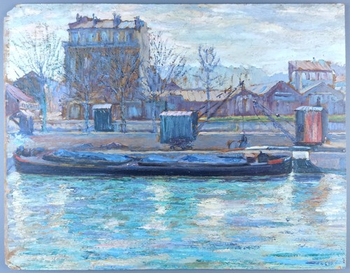 Ancien tableau barge - tableau, sur