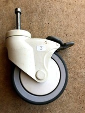 N°3 ) ROUE Polyuréthane  pivotante frein roulettes Roulettes  125 MM