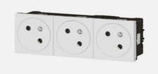 Legrand Mosaic bloc 3 Prises Blanc 077143L