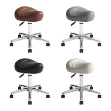 Tabouret de selle stable et pivotant à 360° pour salon de coiffure, massage