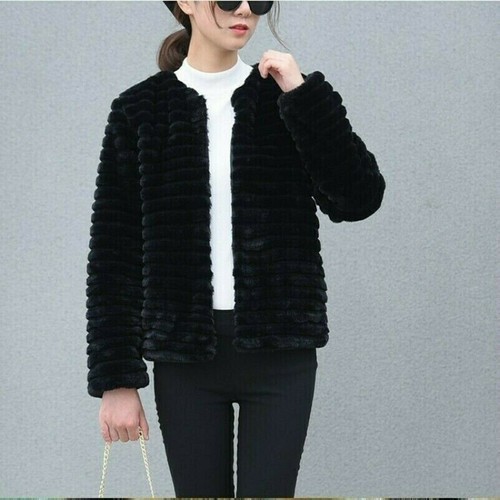 Femme fourrure veste fausse - fourrure,