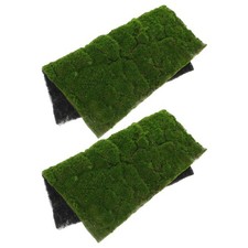  Lot de 2 tapis de gazon synthétique : tapis de gazon artificiel réaliste pour