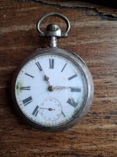 Montre Gousset Homme Mécanique Sans Marque Argent Poinçon Crabe Pour Pièces