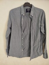 Chemise Gris Bleu.Taille S. Stretch. Hollister California. Très Bon État.