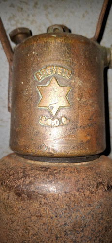 Lampe mineur acier cuivre - lampe,