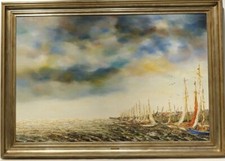 100 x 150 cm hors cadre huile