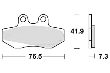Plaquette frein cagiva mito - plaquette,