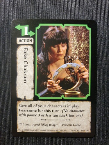 Xena tcg fake chakram 1st - xena,