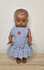 Poupée de jeu poupée vinyle afro baby doll 24 cm vintage originale
